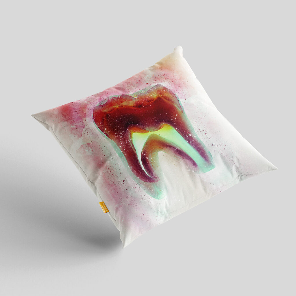 Limited-Edition Dental Art Pillow #1